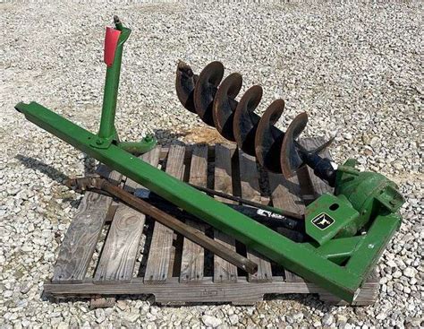 post hole digger for john deere skid steer|used 3 point hitch post hole digger for sale.